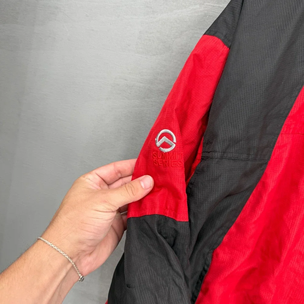The North Face Summit Series Jacket Red Gore-Tex XCR Waterproof Hooded XL